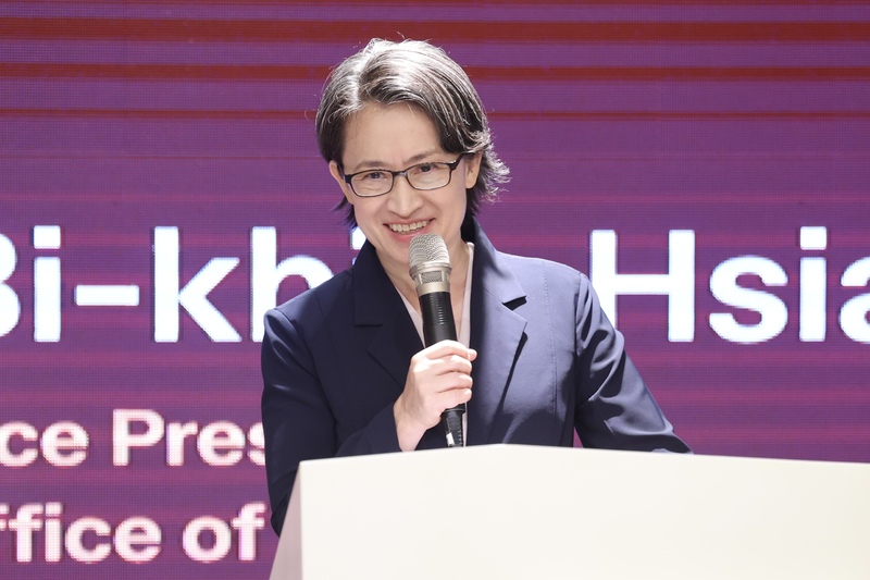 Taiwans Vizepräsidentin Hsiao Bi-khim (蕭美琴) verurteilte am Dienstag den Angriff auf den in Taiwan lebenden Autor und Journalisten Akio Yaita. (Foto: CNA)
