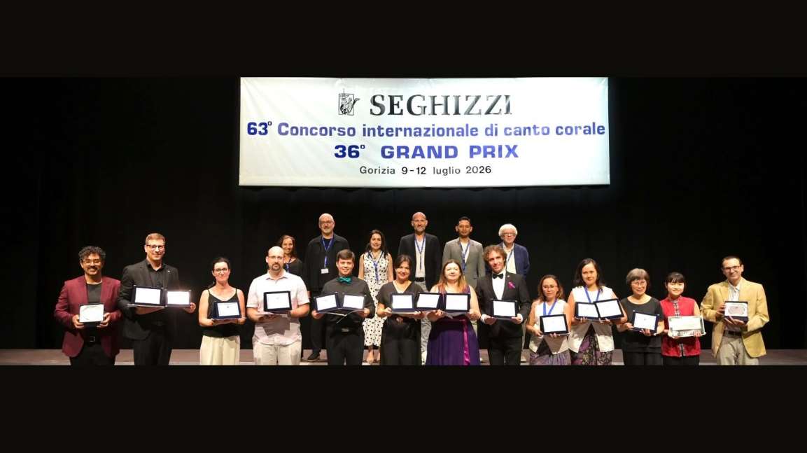 Der Taipeier Philharmonische Kinder und Jugendchor erreichte beim 63. Seghizzi Internationalen Chorwettbewerb in Italien die höchste Gesamtpunktzahl und erhielt somit den “Voci Bianche” Sonderpreis.  (Foto: Associazione Corale Goriziana C. A. Seghizzi)