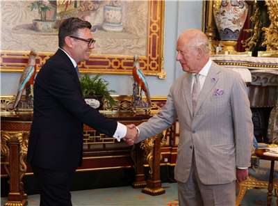 Burnham hat sein Amt offiziell angetreten, nachdem er am Montag von König Charles III. empfangen worden war. (Foto: Büro des Premierministers)