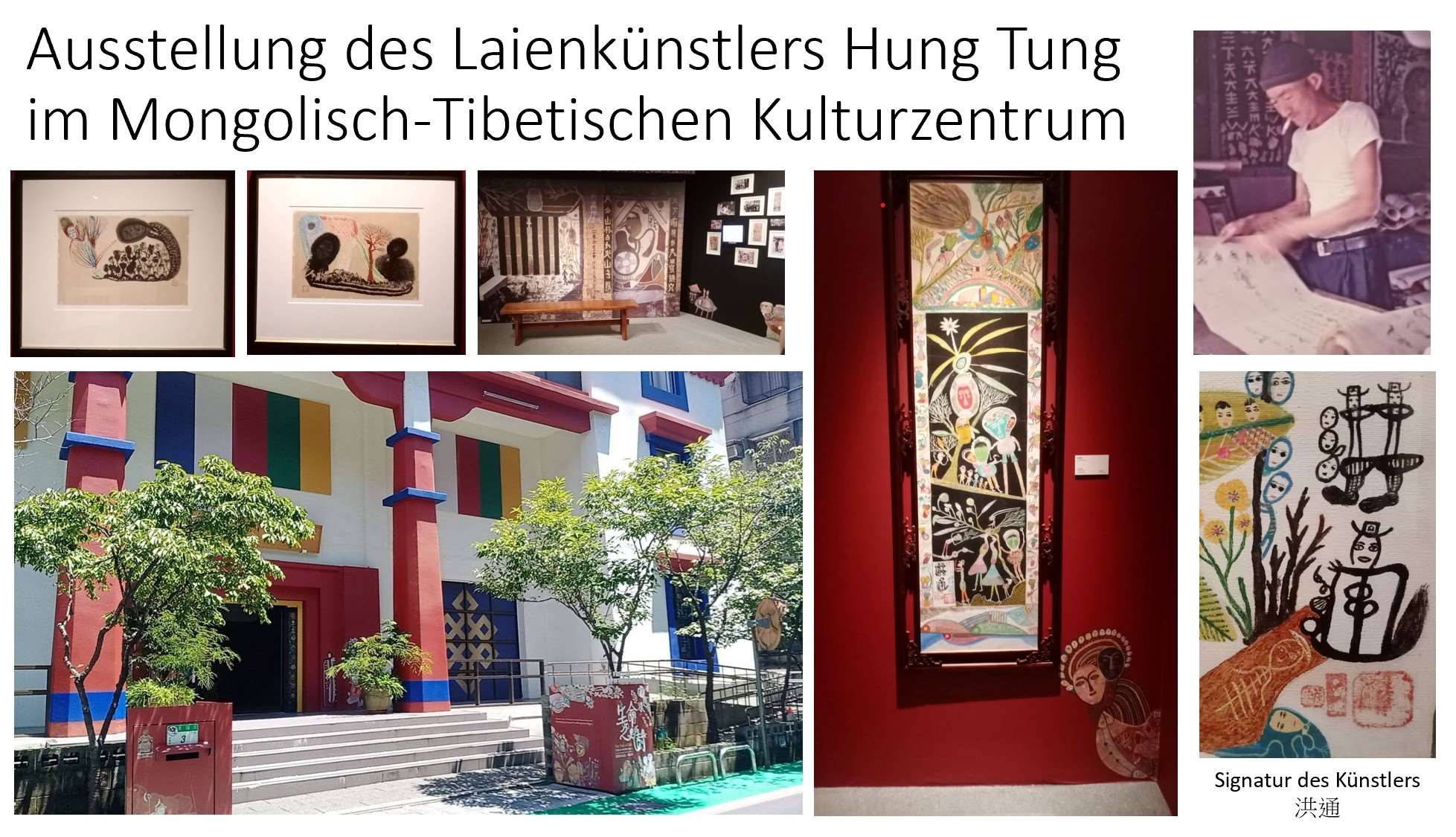 Ausstellung des Laienkünstlers Hung Tung im Mongolisch-Tibetischen Kulturzentrum