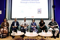 Taiwans Kulturminister Li Yuan beim Forum "Taiwanische Literatur aus globaler Perspektive" am King’s College London (Foto: CNA)