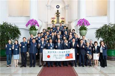 Präsident Lai Ching-te empfang im Präsidialamt eine Delegation des Verbands für japanisch-taiwanische Freundschaft in Kanagawa (Foto: Präsidialamt)