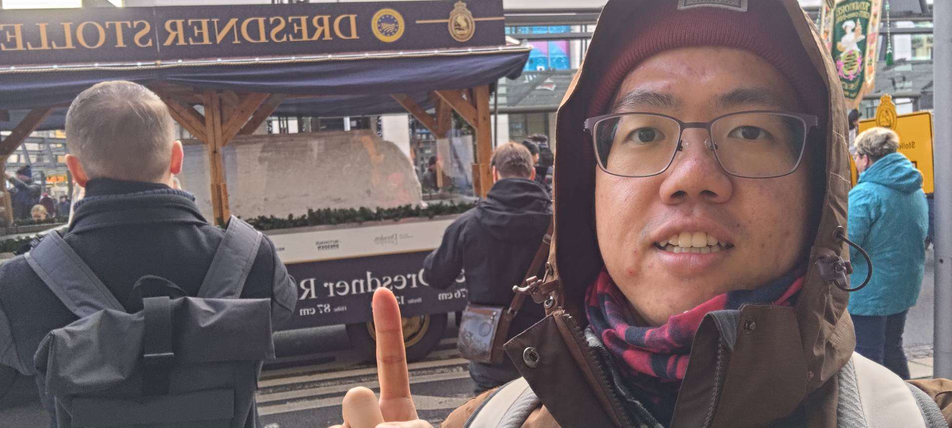 Paul Wang auf dem Stollenfest (Foto: Paul Wang)