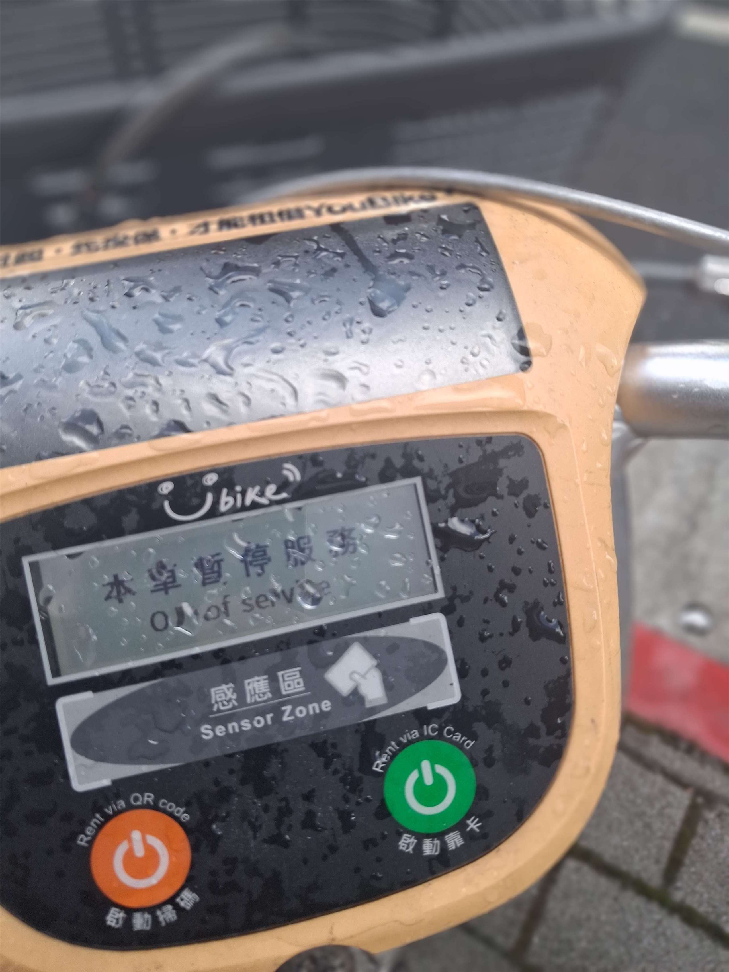 Alle Youbikes wurden außer Dienst gestellt. (Foto: Ilon Huang)