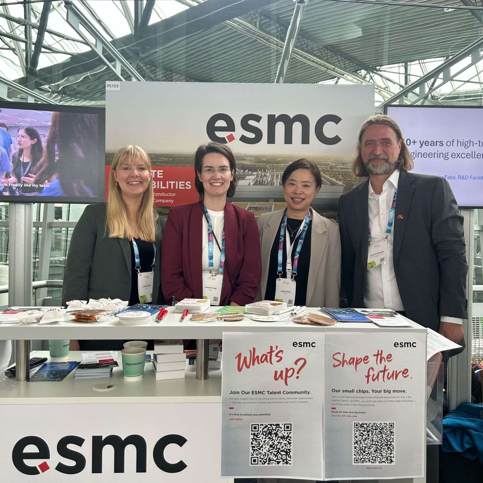 Josef Goldberger während der Silicon Saxony Days am ESMC-Stand (Foto: Josef Goldberger)