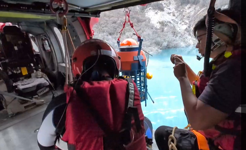 Japanese-donated immersible buoy-type water level gauge. (Photo: CNA)