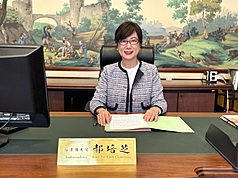 Taiwanese Representative to France Hao Pei-chih. (Photo: CNA)