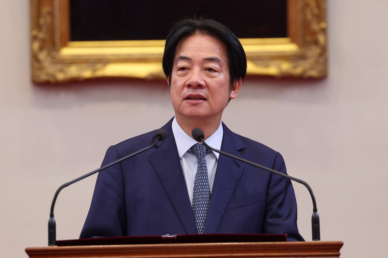 Lai said “the world’s challenges are Taiwan’s opportunities." (Photo: CNA)