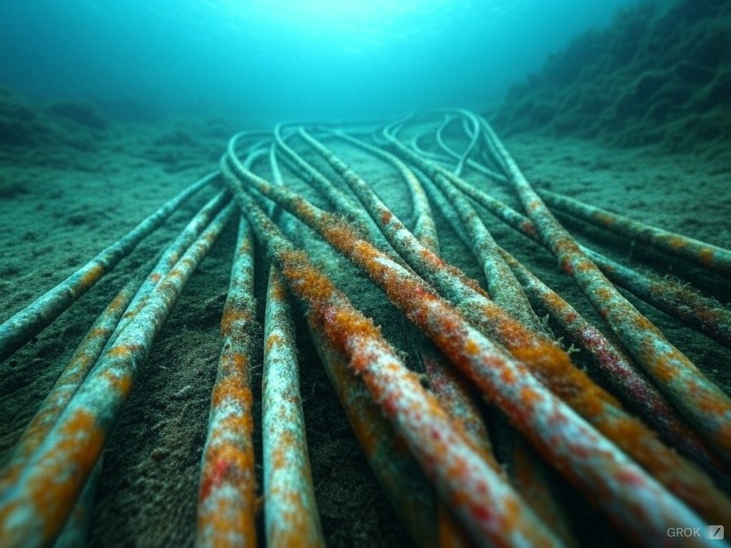 Submarine cables. (Photo: AI generated) 