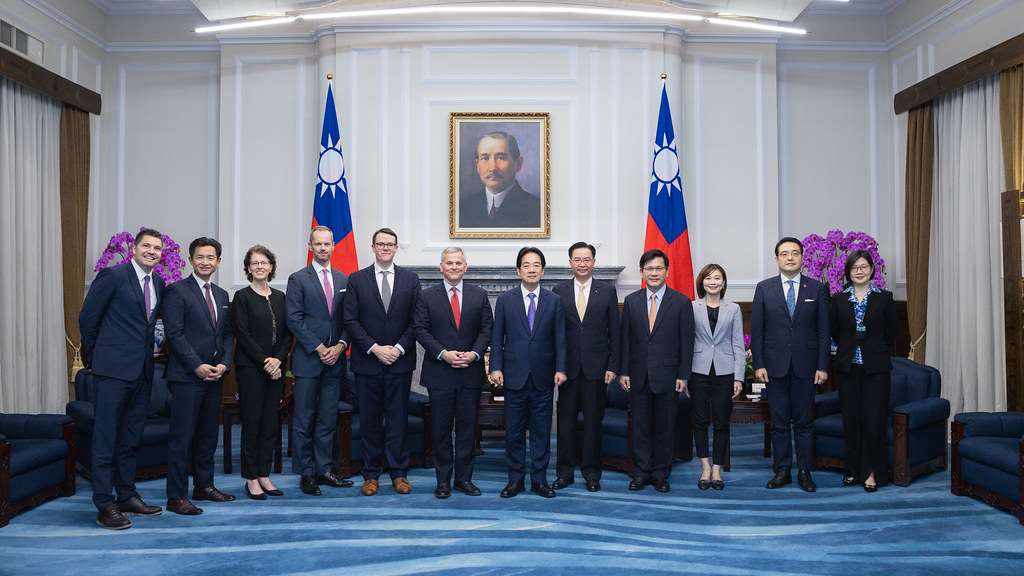 Lai thanked Stein for visiting Taiwan in his first year as governor, and noted it was the first visit to Taiwan by a North Carolina governor in 25 years. (Photo: Presidential Office)