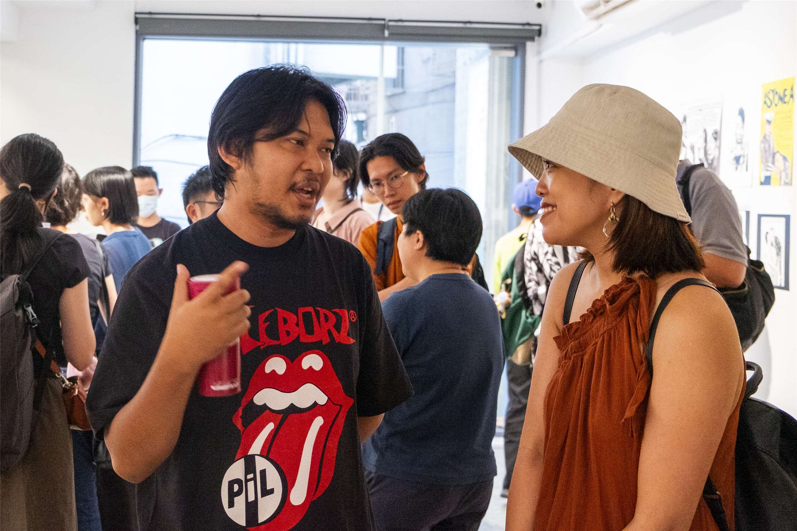 Irfan Muhammad at the opening of the “Rocking Indonesia” exhibition at TheCube, August 2024. (Photo: Irfan Muhammad)