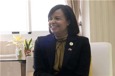 Belize Ambassador Katherine Vanessa Meighan visited Rti on November 6, 2025. (Photo:Rti) 