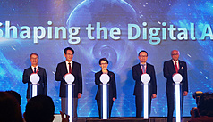Vice President Hsiao Bi-khim (蕭美琴) attended the 2025 ASOCIO Digital Summit in Taipei. (Photo: CNA)
