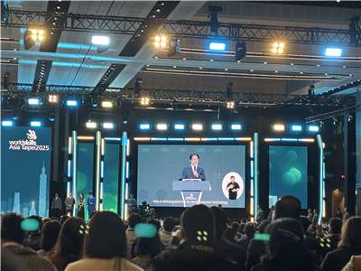 President Lai Ching-te speaking at the opening ceremony of the 2025 WorldSkills Asia Competition. (Photo: Rti)