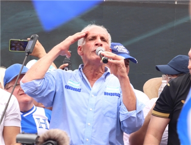 Nasry Asfura is Honduras' new president-elect, and vowed during his campaign to reinstate diplomatic relations with Taiwan if elected. (Photo via @firmeconpapi on X)