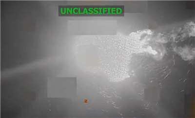 U.S. Secretary of Defense Pete Hegseth publicly shared footage on social media showing the U.S. military sinking a vessel suspected of transporting drugs in the Caribbean Sea. Recently, clips such as this have been brought up as evidence of possible war crimes. (X platform/@SecWar)