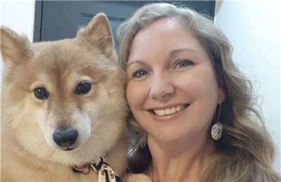 Genevieve and dog! (Photo: Genevieve Murphy)