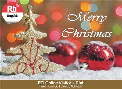 Merry Christmas poster made by one of our listeners. (Made by Amir Jameel) 