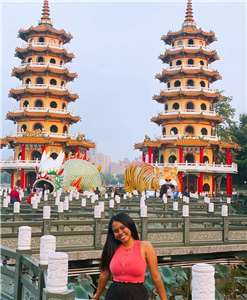 Hashlaey Bermudez seen here exploring one of the many tourist spots in Taiwan. (Photo: Hashlaey Bermudez)