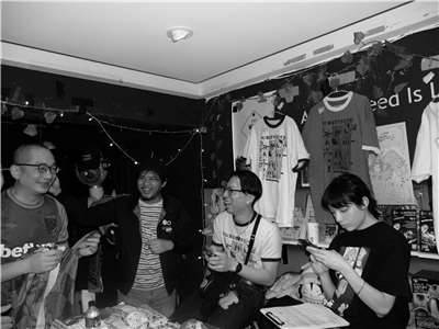 Irfan Muhammad with Taipei punk collective Suck Glue Boys, 2025. (Photo: Irfan Muhammad)