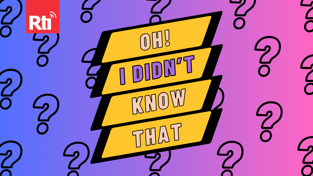 Oh! I Didn't Know That