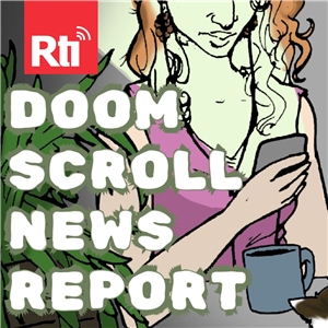 Square cover photo for Doom Scroll News Report (img: Hanna Bilinski)