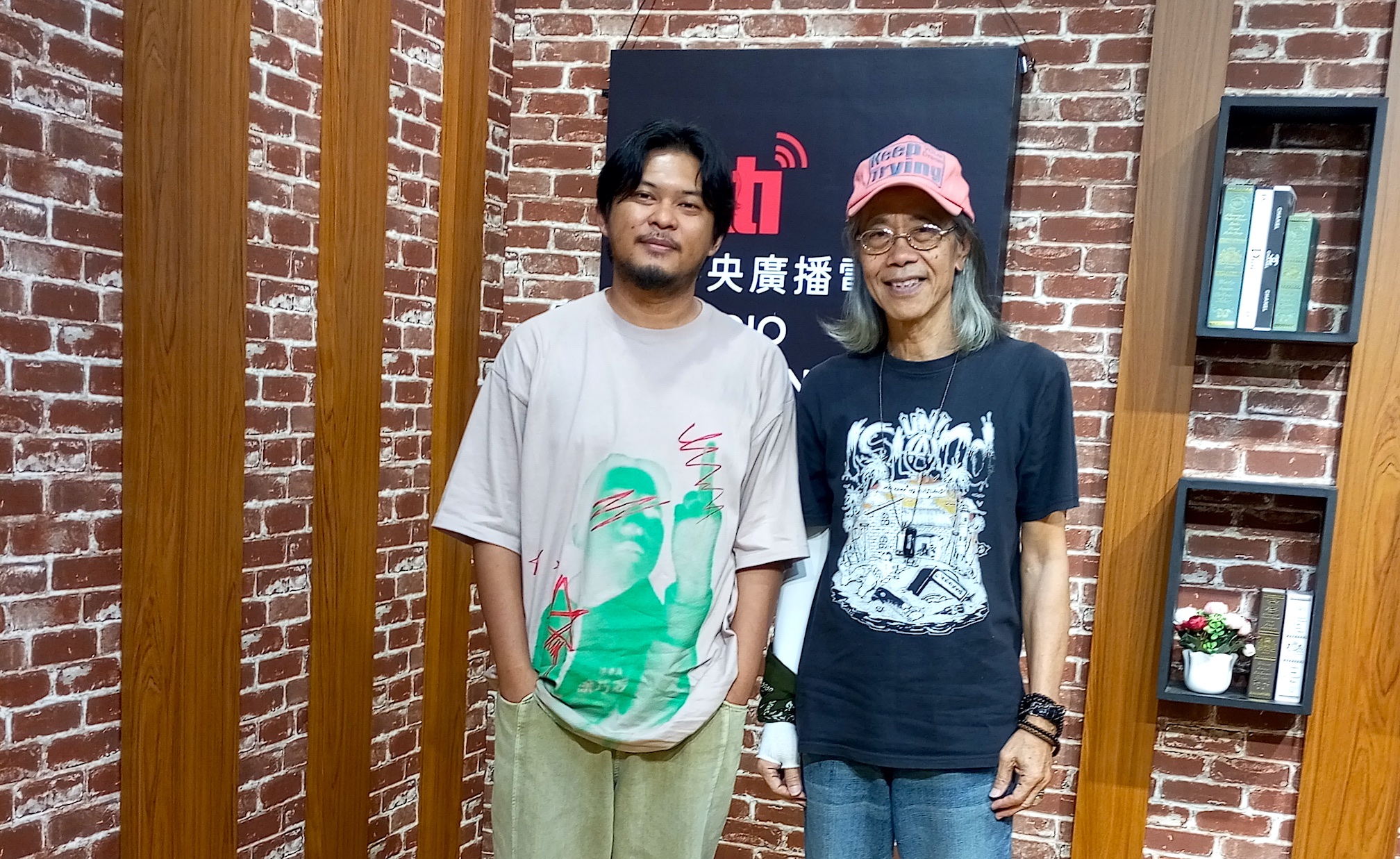 Indonesian writer Irfan Muhammad with Lenny at RTI