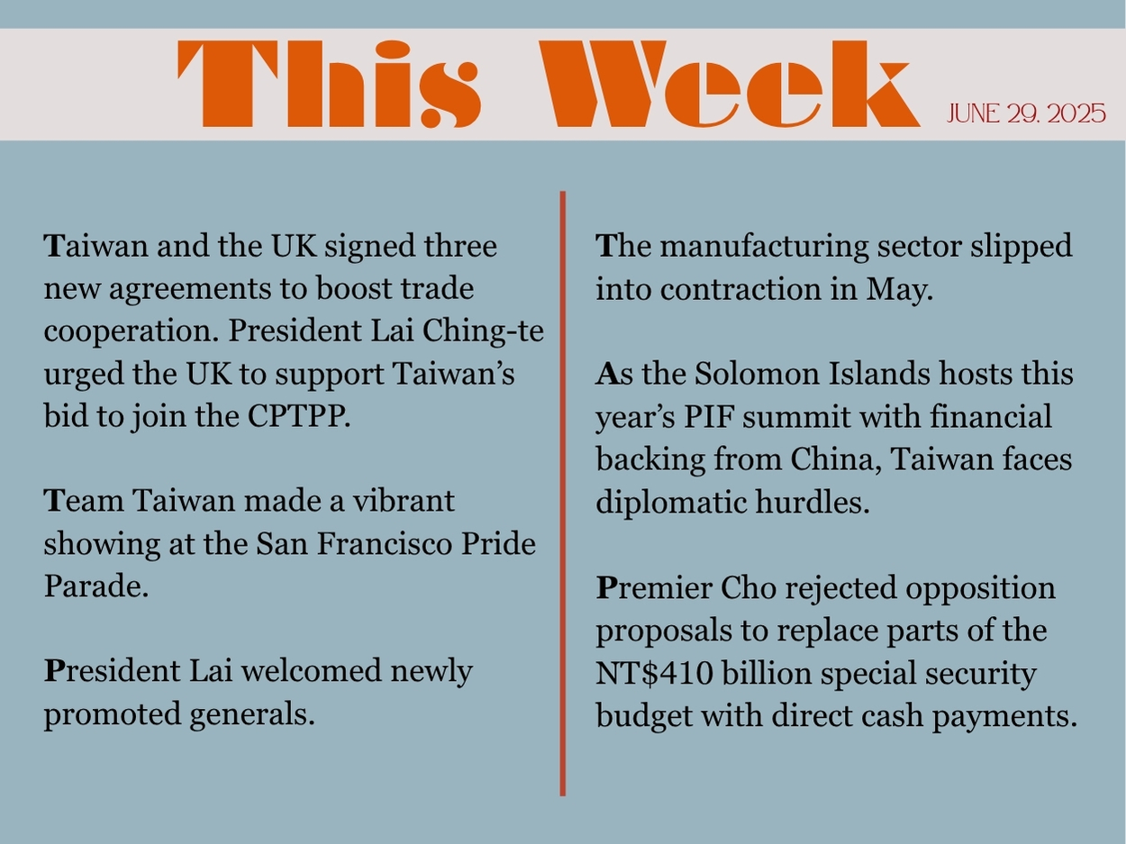This Week in Taiwan