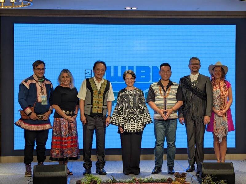 Vice President Hsiao Bi-khim spoke at the welcome dinner this Thursday, welcoming the international delegates to share their experiences in preserving and promoting Indigenous languages and cultures in Taiwan, while praising the contributions of Taiwan’s Indigenous people. (Photo: CNA)