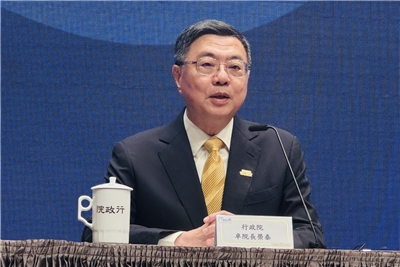 Premier Cho Jung-tai in a Cabinet meeting on Thursday. (Photo: Rti)