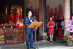 President Lai Ching-te says he hopes people will uphold the spirit of Yimin Ye, stressing loyalty, righteousness, and unity as a way to uphold Taiwan’s sovereignty and democracy. (Photo: CNA)