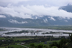 Matai'an River has overflowed, causing severe damage and several casualties. (Photo: CNA)