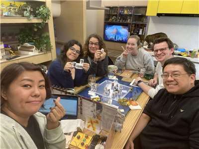 Michelle Chiang with a group of friends playing Dungeons and Dragons using Phoenix Dice, of course! (Photo: Michelle Chiang)