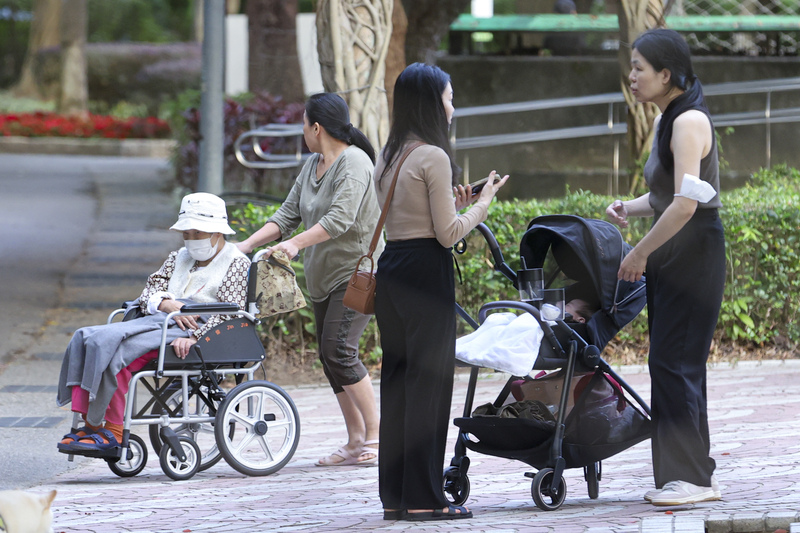 Births plummeted to a record low of under 108,000 in 2025, marking the 10th consecutive annual decline as Taiwan officially enters a super-aged society. (Photo: CNA)
