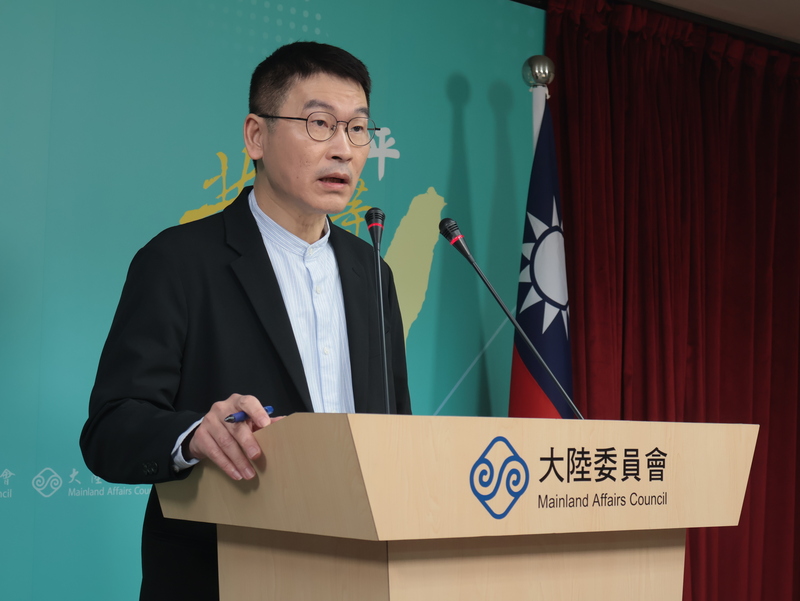 Mainland Affairs Council (MAC) Deputy Minister Liang Wen-chieh addressed CCP criticisms at a press conference on Thursday. (Photo: CNA)