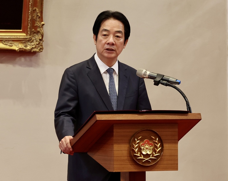 In response to the defense budget proposed by the TPP, President Lai Ching-te said this Tuesday that defense-related matters should be handled by the Defense Ministry. (Photo: CNA)