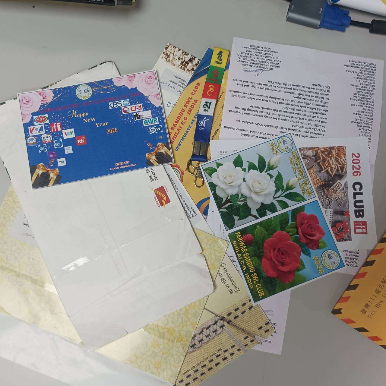 Letters from our listener from India! (Photo: Rti)