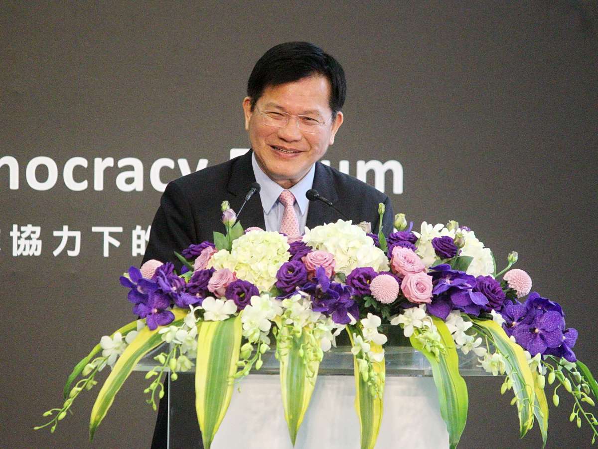 Lin Chia-lung highlighted this year as the 30th anniversary of Taiwan’s first direct presidential election. (Photo: Rti)
