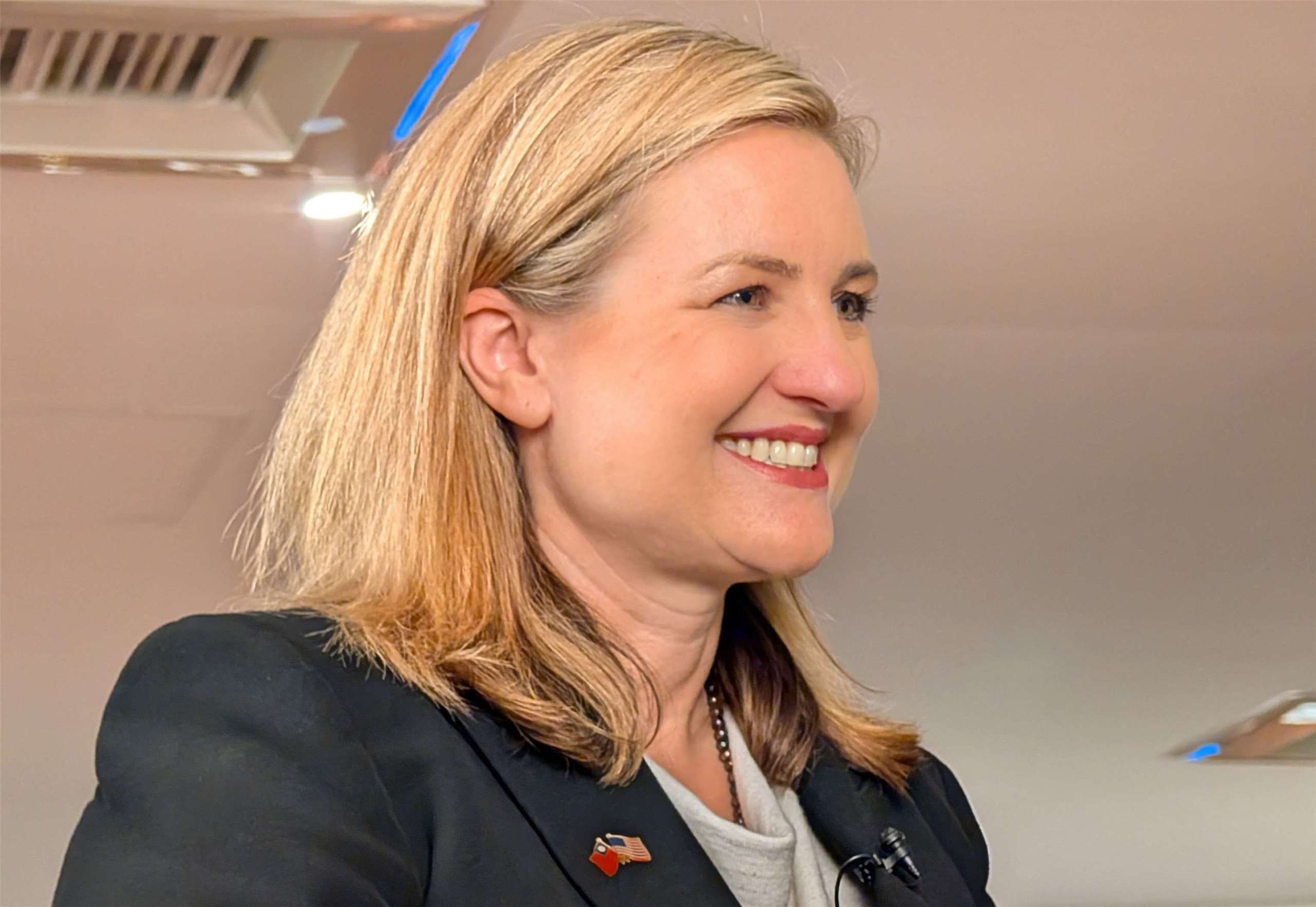 Radio Taiwan International interviewed Phoenix Mayor Kate Gallego on Thursday, January 15, 2026. (Photo: Rti)