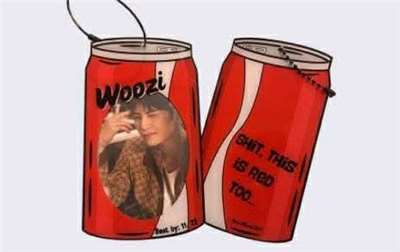 The design for Woozi's Coke can photocard holder!  (Photo: Bee)