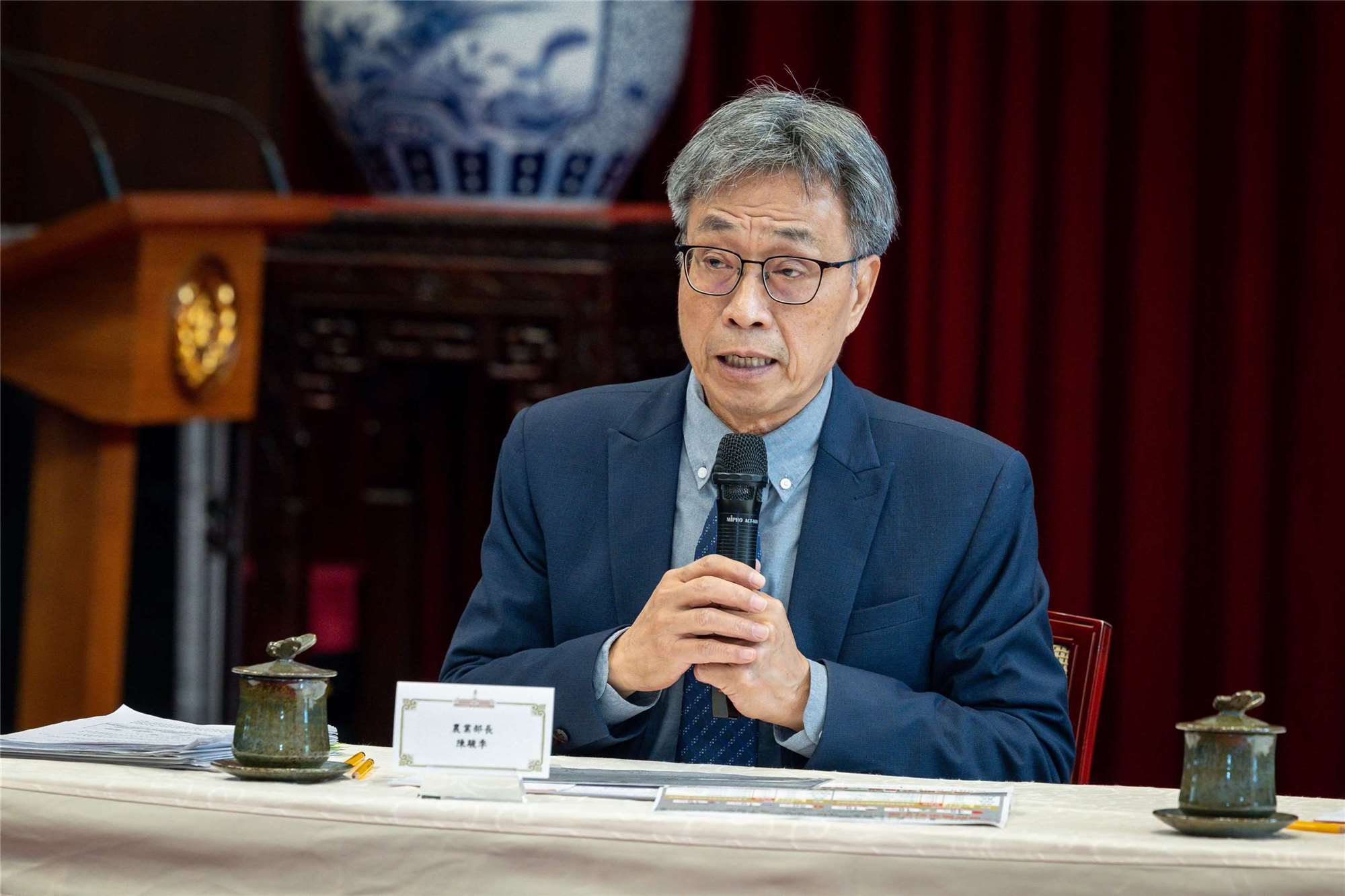 Agriculture Minister Chen Junne-jih. (Photo: Presidential Office)