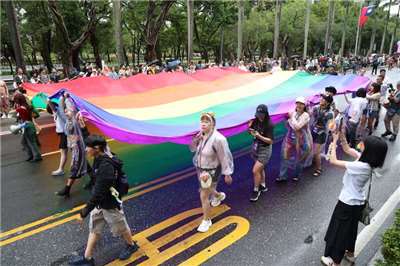 Taipei LGBTQ+ Pride in 2025. (Photo: CNA)