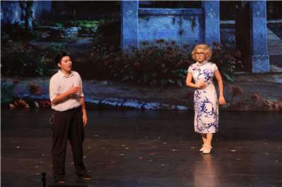 Taiwanese opera performers take part in “The Story of Ms. Bly” at Penghu County Performance Hall in Magong City on October 3, 2026. (Rti Photo/James Thompson)