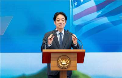 President Lai Ching-te held a press conference following the signing of the Agreement on Reciprocal Trade with Taiwan which occurred Thursday, US-time. Lai called the deal a major step forward for national interests and breakthroughs. (Photo courtesy of the Presidential Office)