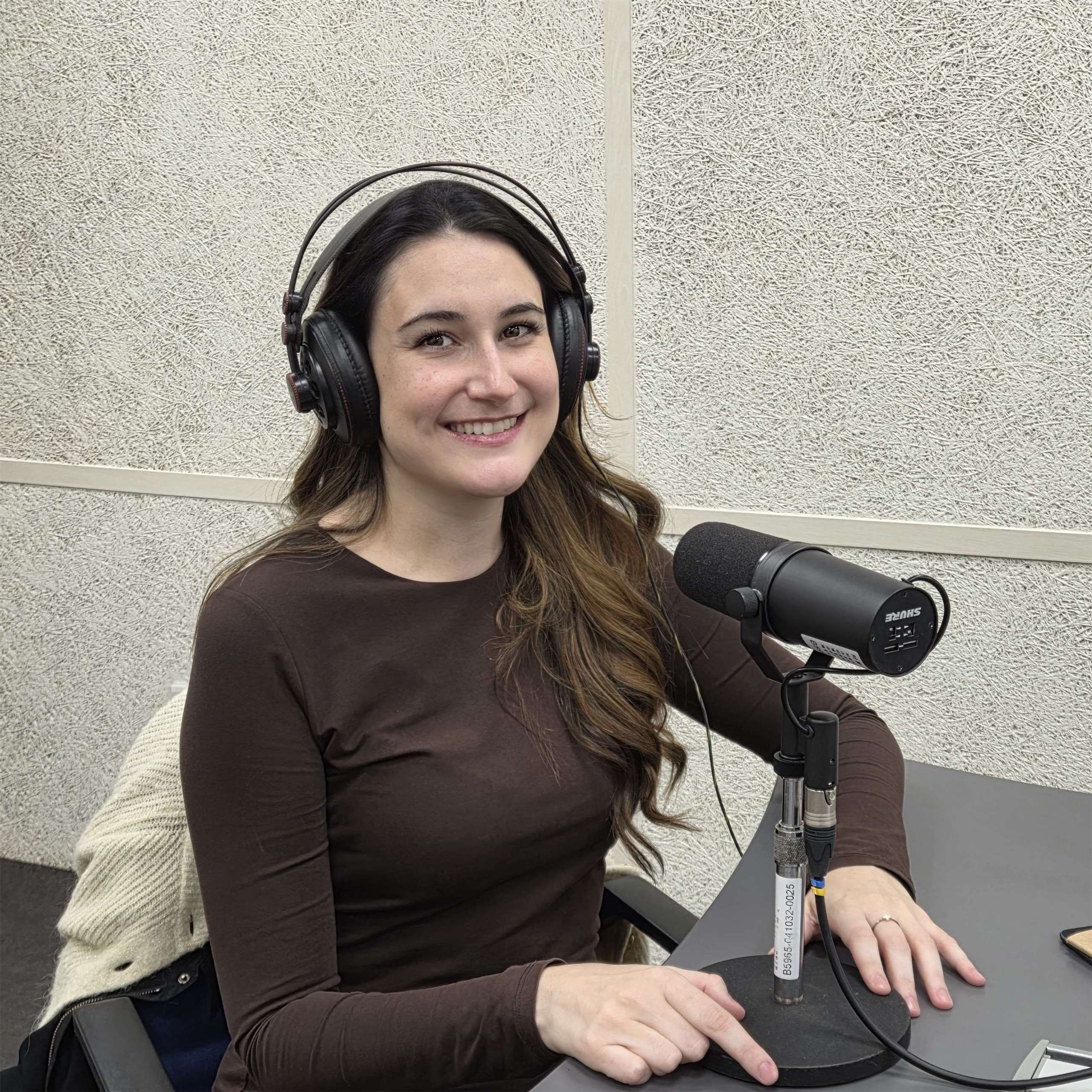 Milène in the studio at Rti!! (Photo: Amanda Stephens)