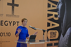 British Representative to Taiwan Ruth Bradley-Jones hosted a "Southern Taiwan gratitude tea party" at the Chimei Museum on Wednesday. (Photo: CNA)