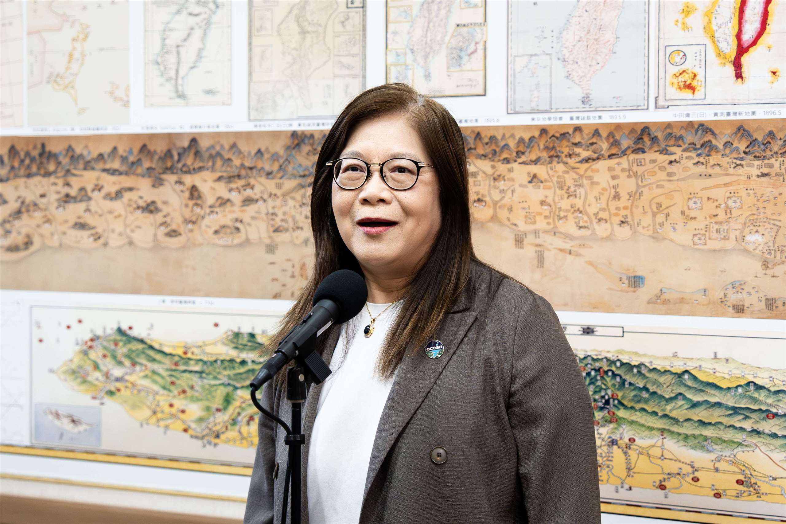 Ocean Affairs Council Minister Kuan Bi-ling at the Legislature on April 29. (Photo: Rti)