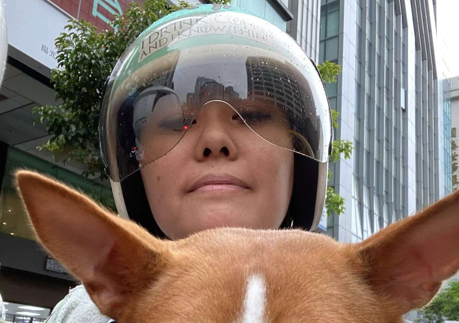 On the road with my dog Roux! (Photo: Michelle Chiang)