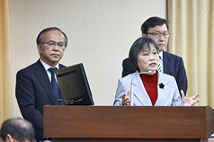 Interior Minister Liu Shyh-fang speaks to the Legislature this Thursday, April 9, 2026. (Photo: CNA)