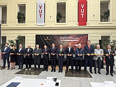 Jmem Tek Czech office ribbon-cutting ceremony on April 17. (Photo: CNA)
